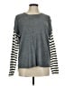 French Connection 100% Acrylic Stripes Gray Pullover Sweater Size M - photo 1