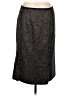 Adrienne Vittadini Tweed Gray Black Wool Skirt Size 12 - photo 2