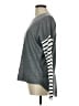 French Connection 100% Acrylic Stripes Gray Pullover Sweater Size M - photo 5