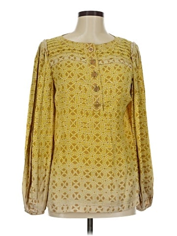 Tory Burch Long Sleeve Silk Top (view 1)
