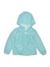 Carter's Polka Dots Hearts Blue Teal Zip Up Hoodie 18-24 MO / 24 MO - photo 1