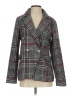 Bagatelle Plaid Gray Burgundy Blazer Size XXS - photo 1