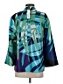 Chico's 100% Polyester Print Teal Kimono Size Sm (0) - photo 2