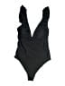 H&M Solid Black One Piece Swimsuit Size S - photo 1