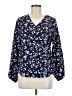 Shein Blue Long Sleeve Blouse Size M - photo 1