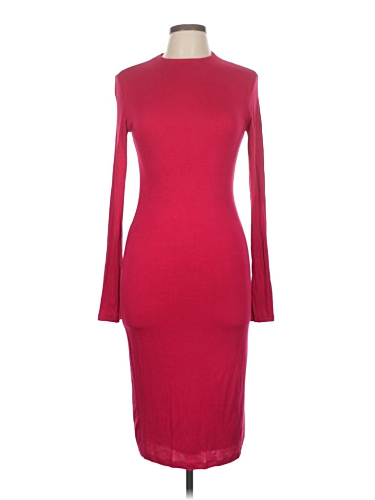 Pre-owned Popular 21 Cocktail Dress In Burgundy