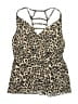 Aqua Green Animal Print Multi Color Brown Swimsuit Cover Up Size M - photo 1