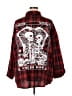 Romwe Plaid Red 3/4 Sleeve Button-Down Shirt Size 4X - photo 2