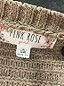Pink Rose 100% Polyester Color Block Tan Pullover Sweater Size 14 - photo 3