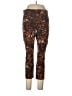 Anthropologie Print Brown Active Pants Size 10 - photo 1
