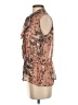Ann Taylor LOFT Outlet 100% Polyester Brown Sleeveless Blouse Size XS - photo 5