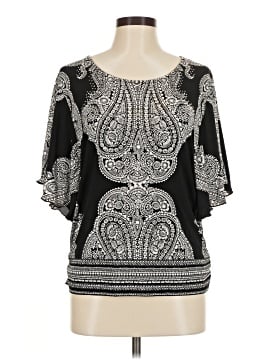 Jm Collection 3/4 Sleeve Top
