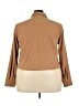 Zeagoo 100% Polyester Tan Long Sleeve Blouse Size 2X - photo 2