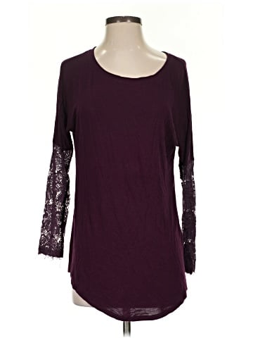 Bordeaux 3/4 Sleeve T-Shirt (view 1)