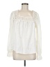 Shein Ivory Long Sleeve Blouse Size 6 - photo 1