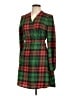 Shinesty 100% Polyester Plaid Green Casual Dress Size L - photo 1