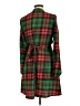 Shinesty 100% Polyester Plaid Green Casual Dress Size L - photo 2