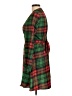 Shinesty 100% Polyester Plaid Green Casual Dress Size L - photo 5