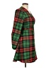 Shinesty 100% Polyester Plaid Green Casual Dress Size L - photo 4