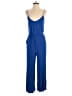 Lush Solid Blue Jumpsuit Size S - photo 1