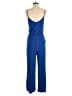 Lush Solid Blue Jumpsuit Size S - photo 2