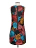 CeCe 100% Polyester Graphic Teal Casual Dress Size 2 - photo 2