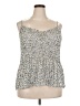 A Beautiful Soul 100% Polyester Polka Dots Ivory Sleeveless Blouse Size 2X - photo 1