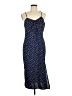 Shein 100% Polyester Polka Dots Blue Casual Dress Size 8 - 10 - photo 1