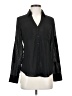 Express 100% Polyester Polka Dots Black Long Sleeve Blouse Size XS - photo 1