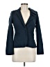 Elevenses Chevron-herringbone Blue Wool Blazer Size 6 - photo 1