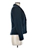 Elevenses Chevron-herringbone Blue Wool Blazer Size 6 - photo 4