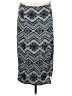 Express 100% Rayon Chevron-herringbone Gray Casual Skirt Size M - photo 1