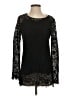 Gold Hawk Black Long Sleeve Blouse Size S - photo 1