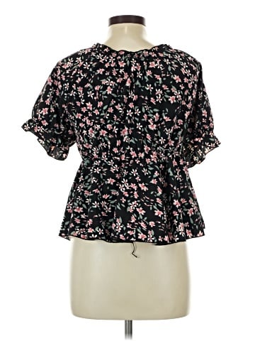 Shein Curve Short Sleeve Blouse (view 2)
