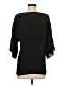 Crosby 100% Polyester Black 3/4 Sleeve Blouse Size S - photo 2
