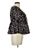 Shein Curve 100% Polyester Black Short Sleeve Blouse Size 12 - photo 4