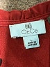 CeCe Burgundy Long Sleeve Top Size L - photo 7