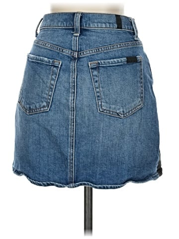 7 For All Mankind Denim Skirt (view 2)
