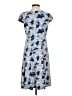 Studio One Print Blue Casual Dress Size S (petite) - photo 2