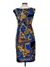 DressBarn Print Blue Cocktail Dress Size 10 (petite) - photo 2