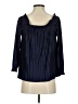 Banana Republic 100% Polyester Blue 3/4 Sleeve Blouse Size S - photo 2