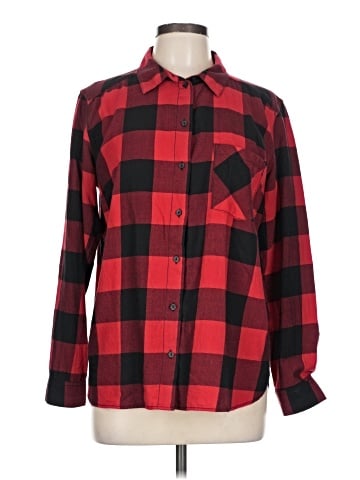 Divided by H&M Long Sleeve Button-Down Shirt (view 1)