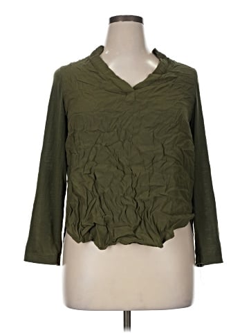 Porridge 3/4 Sleeve Blouse (view 1)