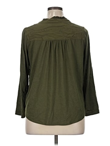 Porridge 3/4 Sleeve Blouse (view 2)