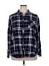 Well Worn Plaid Blue Long Sleeve Button-Down Shirt Size XXL - photo 1