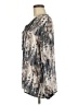 Buckle Black Gray Long Sleeve Blouse Size M - photo 5