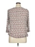 Gap 100% Rayon Ivory Red 3/4 Sleeve Blouse Size XL - photo 2