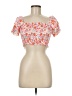 Shein 100% Polyester Orange Short Sleeve Top Size M - photo 1
