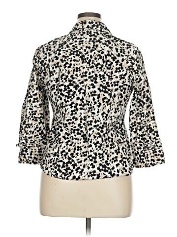 Alfani 3/4 Sleeve Button-Down Shirt (view 2)