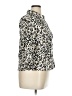 Alfani Animal Print Ivory 3/4 Sleeve Button-Down Shirt Size 14 - photo 4